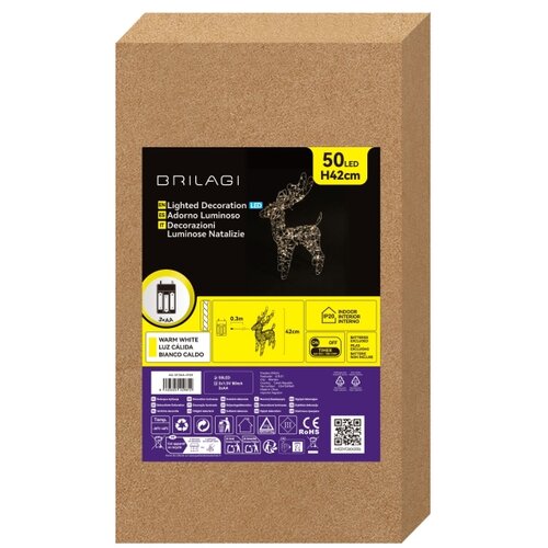 Brilagi LED božićna dekoracija 50xLED/3xAA IP20 topla bela Slike