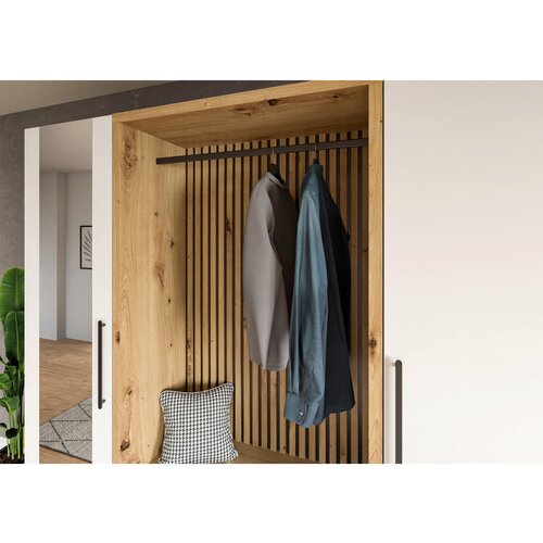 Stylife PREDSOBA bela, hrast artisan Slike