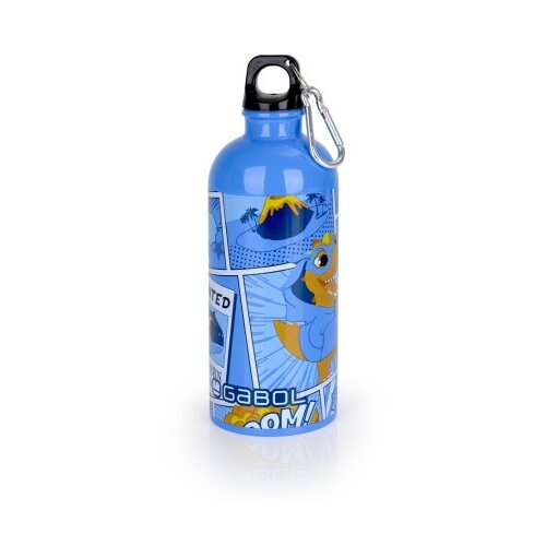 Gabol Aluminijumska boca za vodu sa zakačkom 7x21 cm 600ml Dino ( 16ADG236348 ) Slike