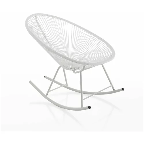 Tomasucci bijela stolica za ljuljanje pogodna za eksterijer Numana