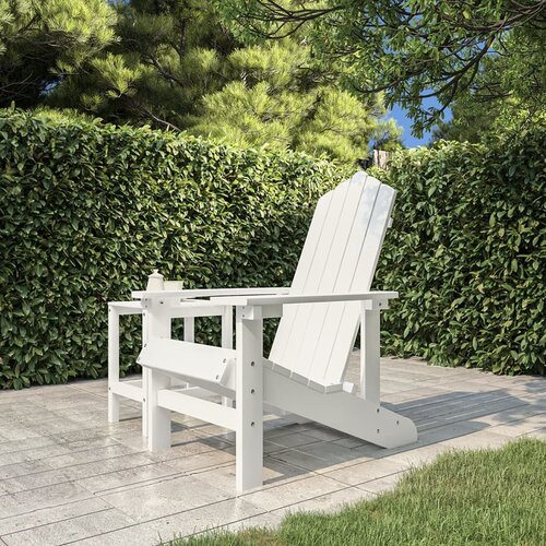 vidaXL Vrtna stolica Adirondack HDPE bijela Cijene
