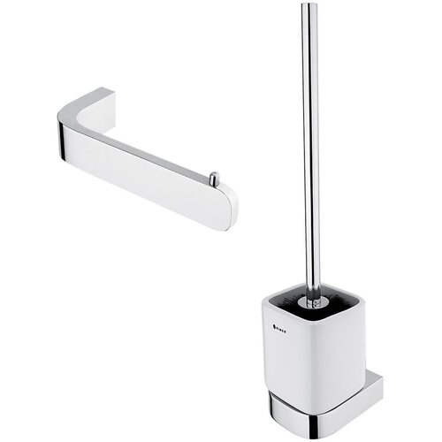  nimco nk set-94KN-26 - zidna wc četka i držač toaletnog papira nikau, hrom Slike