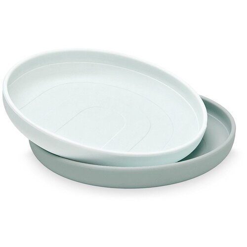 CamCam Copenhagen Plavi silikonski dječji tanjuri u setu 2 kom &amp;oslash; 18,5 cm Petroleum &amp;ndash; Slike