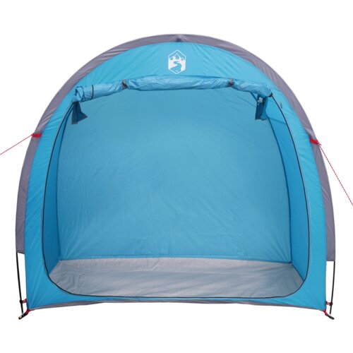 VidaXL Zadnji shranjevalni &amp;scaron;otor s streho Modra 210 x 90 x 174 cm Slike