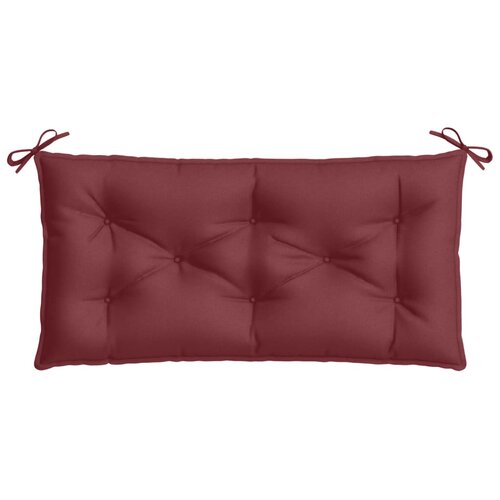  Jastuci za vrtnu klupu 2 kom Crvena vina 100x50x7 cm tkanina Slike