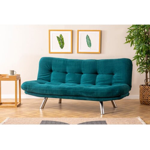  Misa Small Sofabed - Petrol Green Petrol Green 3-Seat Sofa-Bed Cene