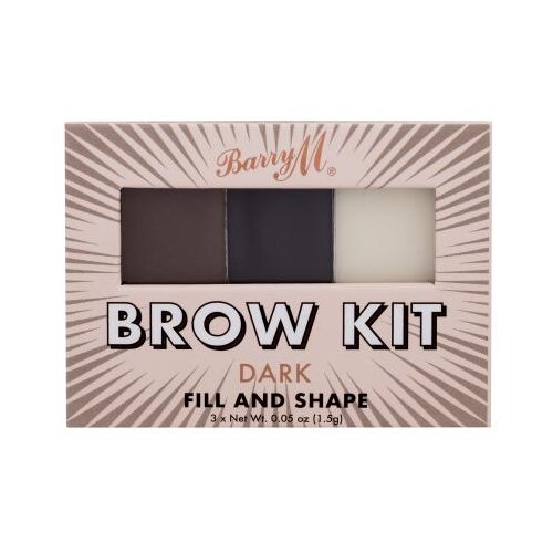 Barry M Brow Kit paletica za obrve 4.5 g Nijansa dark Slike