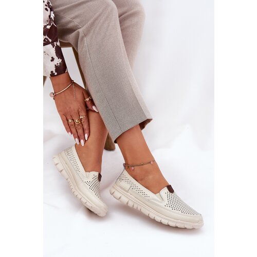 VINCEZA Breathable Ballet Flats Made Of Natural Leather Cene