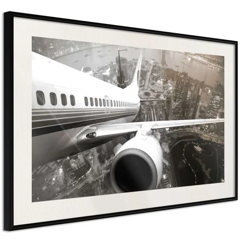  Poster - Plane Wing 60x40