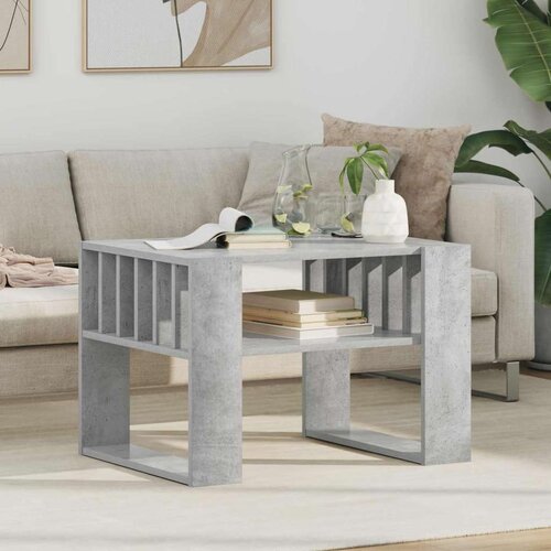  Klubska miza Betonsko siva 66 x 49,5 x 45 cm Konstruiran les, (5000120381) Cene