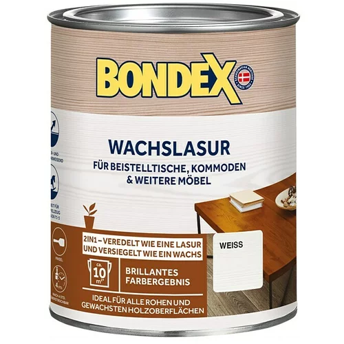 BONDEX Lazura za les (750 ml, bela, svilnato mat)