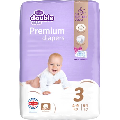 Violeta Pelene Premium Air Dry 3, 4-9 kg, 64 komada Slike