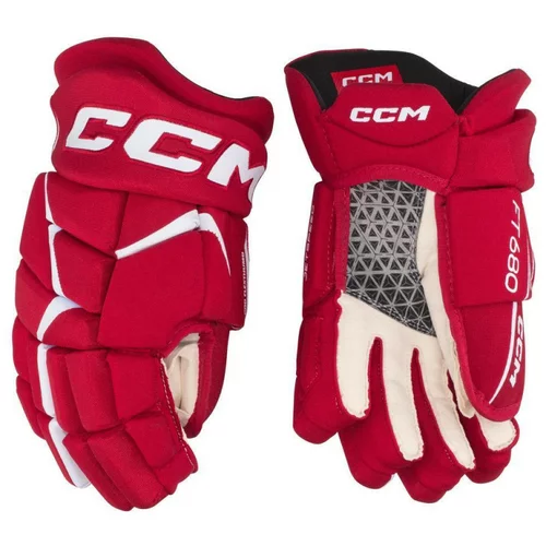 CCM Hokejske rokavice JetSpeed FT680 Senior, rdeče-bele, velikost: 13, (20782599)