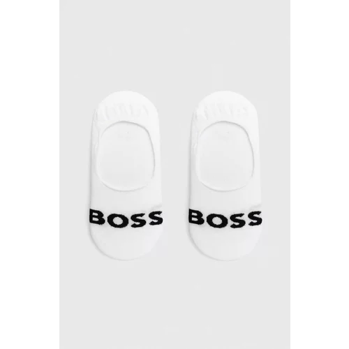 Boss Nogavice 2-pack moški, bela barva
