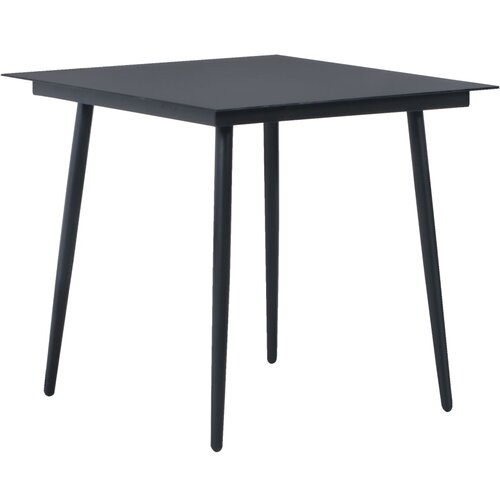  5-dijelni vrtni blagovaonski set od PVC ratana crni Crna Slike