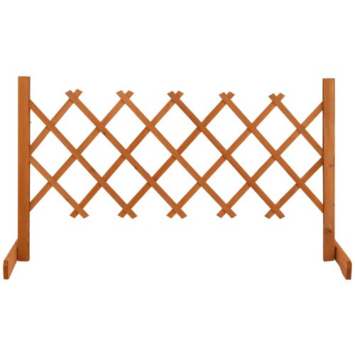 VidaXL Vrtna re&amp;scaron;etkasta ograda narančasta 120 x 60 cm masivna jelovina Slike