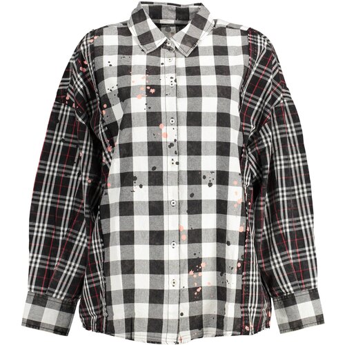 Desigual LONG SLEEVE SHIRT WOMAN BLACK Cene