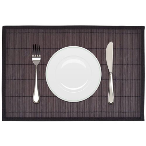 vidaXL 242110 6 Bamboo Placemats 30 x 45 cm Dark Brown Cijene