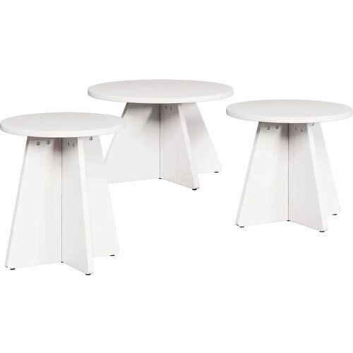  Kava Stol 3 pcs Bijelo Slike