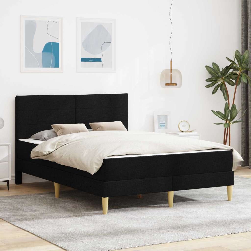  Okvir za krevet Crna 120 x 190 cm Poliester - Crna 120 x 190 cm Cijene