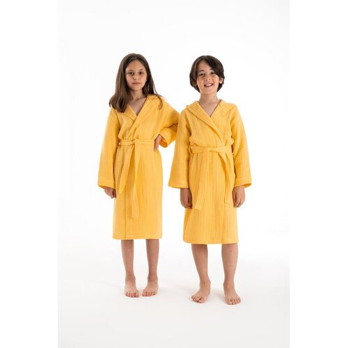 Foutastic Žuti dječji ogrtač od muslina veličina za 11-12 godina Muslin &amp;ndash; Slike