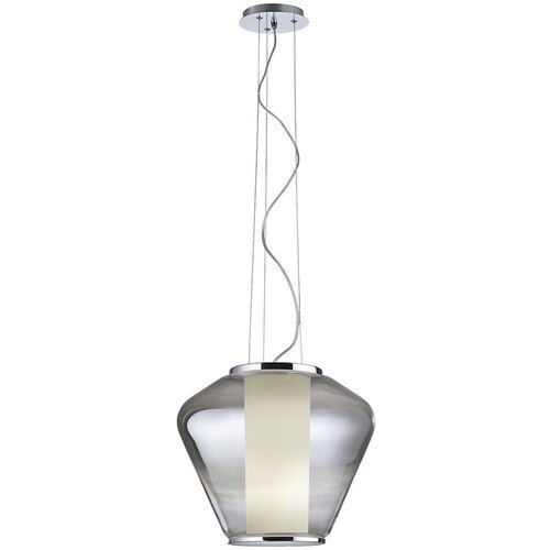  Redo 01-1139 - Visilica na sajli FUSION 1xE27/42W/230V, prečnik 30 cm, sjajni hrom / zadimljeno staklo Cene
