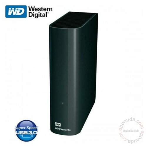 Western Digital Elements Desktop 3TB USB 3.0, 3.5'' WDBWLG0030HBK-EESN eksterni hard disk Slike