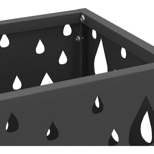  Stalak za ki&amp;scaron;obran s pohranom Crna 15,5 x 15,5 x 49 cm Metal Slike