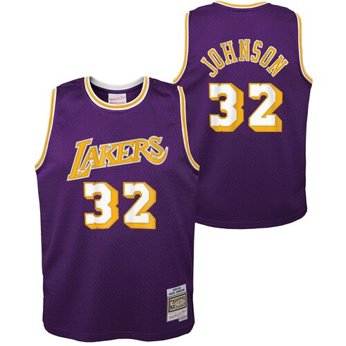 Mitchell And Ness Magic Johnson 32 Los Angeles lakers 1984-85 Mitchell & Ness Swingman Road otro&scaron;ki dres Cene