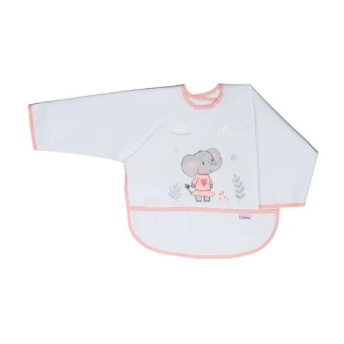 Bebekevi PORTIKLA NEPROMOČIVA S RUKAVIMA SLON BELA (BD1574B) Slike