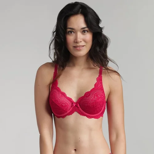 Playtex FLOWER ELEGANCE - UNDERWIRE BRA - Women's bra with bones - dark red