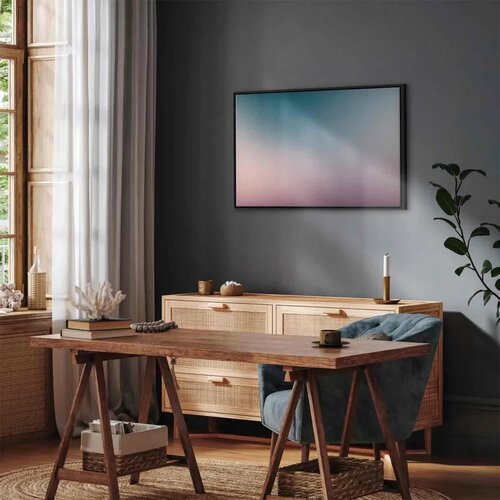  Slika - Nostalgic Gradient - Gradient Composition in Subdued Colors 90x60 U crnom drvenom okviru Slike