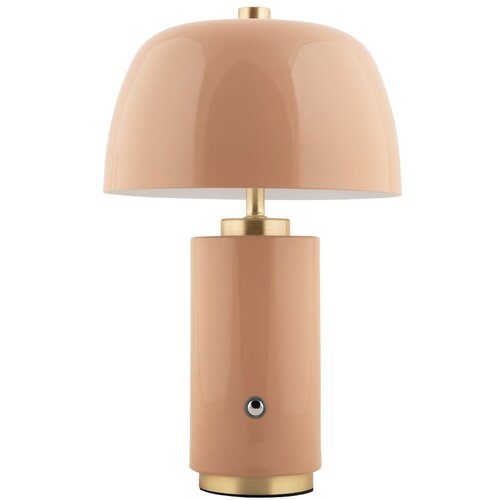 Leitmotiv Bež LED stolna lampa s mogućnosti zatamnjivanja s metalnim sjenilom (visina 30 cm) Freya &amp;ndash; Slike