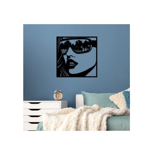 WALLXPERT dekorativni metalni zidni pribor miami beach crna boja Slike