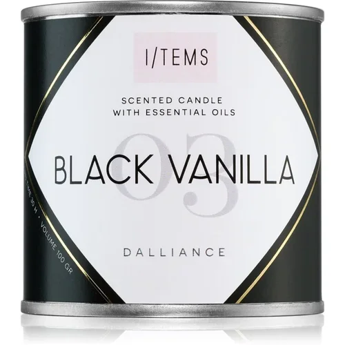 Items Essential 03 / Black Vanilla dišeča sveča 100 g