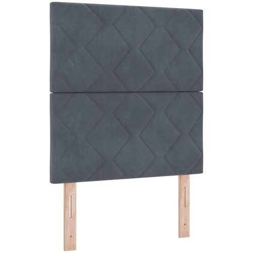 VidaXL vzglavje diamantni blokov vzorec temno sivo 80 cm satenasto, vzglavje diamantni blokov vzorec temno sivo 160 cm satenasto Slike