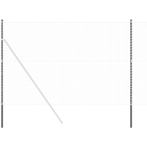 VidaXL Ograde 2 pcs Siva 200 cm Čelik s pra&amp;scaron;kastim premazom Slike
