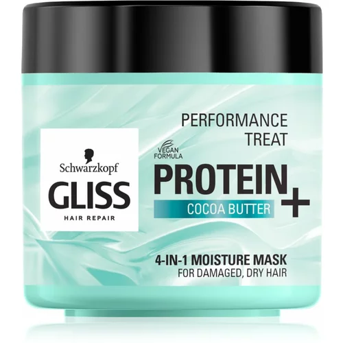 Schwarzkopf Gliss Protein+ hidratantna maska s kakaovim maslacem 400 ml