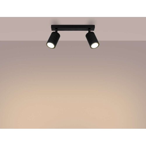  Sollux SL.1580 - Spot svetiljka KARBON 2xGU10/10W/230V crna Slike