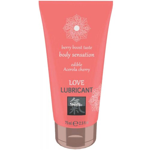 Shiatsu Love Lubricant Edible Acerolla Cherry 75ml Slike