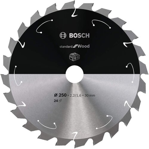 Bosch Standard for Wood list kružne testere za akumulatorske testere 250x2,2x30 T24 Slike