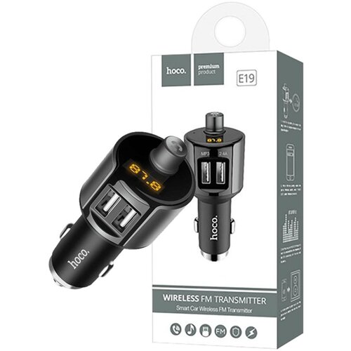 hoco. FM modulator, BT handsfree, 12 V/24 V, 2 x USB 2,4 A – E19 Smart, BT, FM, Charger Cijene