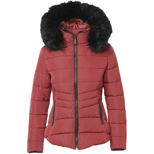 KOROSHI Zimska jakna rjasto rdeča / črna