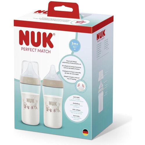 Nuk set bočica Perfect Match 260ml, 2 kos monkey Cijene