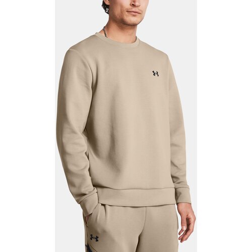 Under Armour Sweatshirt UA Unstoppable Flc Crew-BRN - Mens Slike