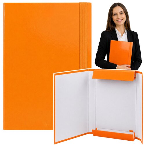  Folder for documents with elastic band, hard, office, orange, A4/4.5 cm Cijene