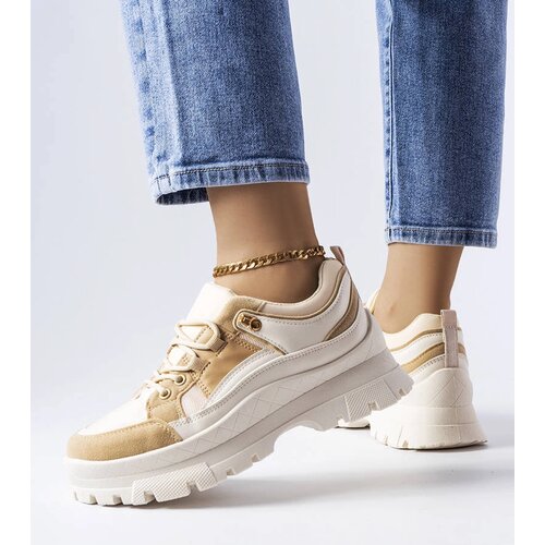 Gemre Brown sneakers with a treaded sole Via Cene