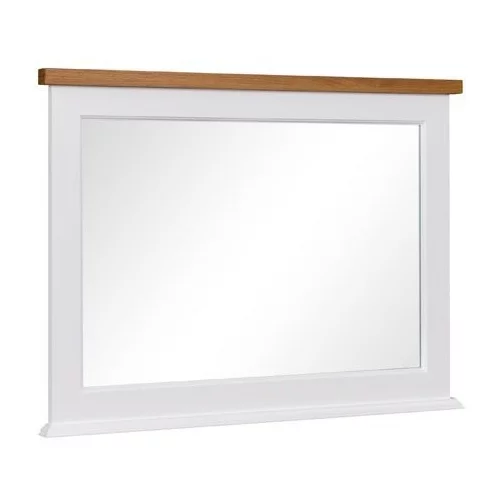 ADRK Furniture Stensko ogledalo Gal P05 - belo/hrast naraven
