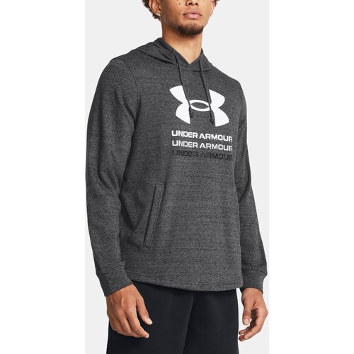 Under Armour Sweatshirt UA Rival Terry Graphic Hood-GRY - Men&amp;#039;s Slike
