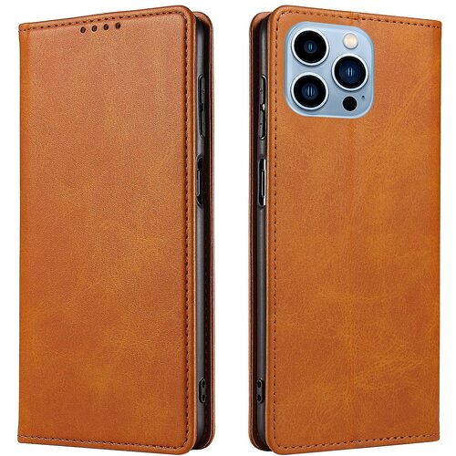INORCO Za iPhone 14 Pro Max Dustproof Phone Cover Denarnica, magnetno usnjeno stojalo, etui za telefon s telečjo teksturo, (22036837) Slike